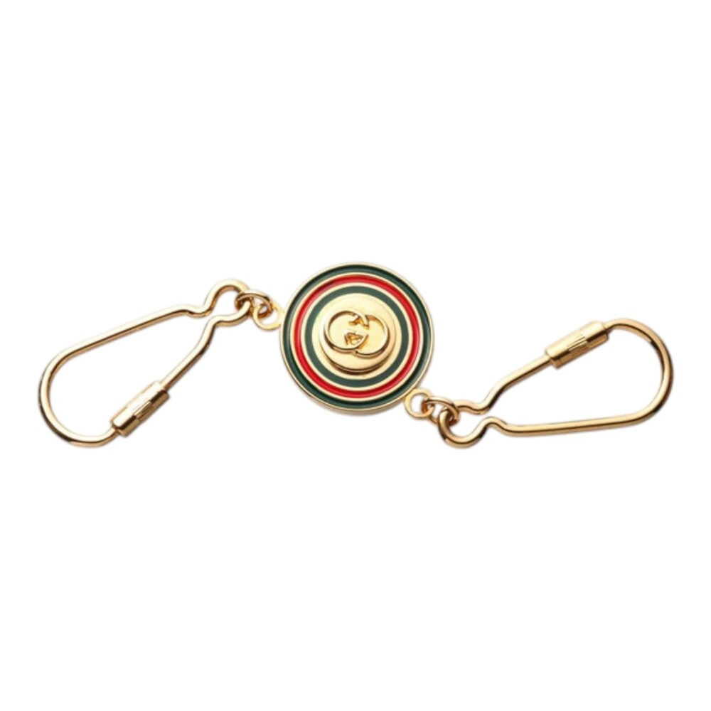 7203 - Gucci Interlocking G Keyring Gold - Interlocking G Keyring / Gold / Very
